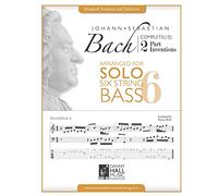 J.S.Bach Complete 2 Part Inventions Arranged for Six String Solo Bass