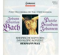 Hermann Max - Johannes Passion [Compact Discs]