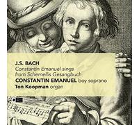 J.S. Bach : Mélodies pour soprano extraits du "Schemellis Gesangbuch". Emanuel, Koopman.
