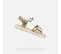 Geox J Haiti Girl Sandale, LT Gold, 29 EU