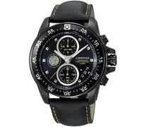 J. Springs - BFD048 - Montre Homme - Quartz Chronographe - Aiguilles Lumineuses/Chronomètre - Bracelet Cuir Noir