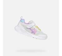 Geox J Sprintye Girl A Basket, Blanc Multicolore, 32 EU