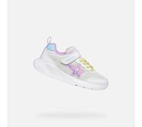 Geox J SPRINTYE Girl A Baskets Blanches et Multicolores, 36 EU