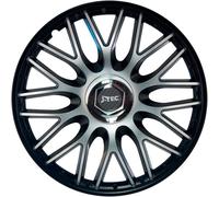 Jeu d'enjoliveurs J-Tec Orden 16-inch noir + anneau chromé