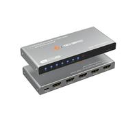 J-Tech Digital Commutateur HDMI 8K 4 x 1 4 entrées 1 sortie | 8K 60 Hz, 4K 120 Hz, 1080P 240 Hz | Compatible avec HDR et Dolby Vision | Prend en charge la télécommande infrarouge, commutateur