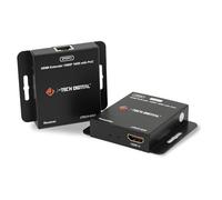 J-Tech Digital JTECH-EX2 Rallonge Ethernet HDMI 1080p 60 Hz sur Un Seul câble Ethernet Cat5e/6/7 jusqu'à 48,8 m, Prend en Charge PoC (câble d'alimentation) numérique 3D Couleur Profonde zéro Perte de