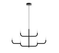 J-us Suspension Configuration C Lampe à suspendre Luceplan - LUCEPLAN JUS A09-C SCHWARZ