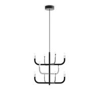 J-us Suspension Configuration E Lampe à suspendre Luceplan - LUCEPLAN JUS A09-E SCHWARZ