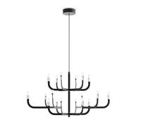 J-us Suspension Configuration G Lampe à suspendre Luceplan - LUCEPLAN JUS A09-G SCHWARZ