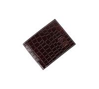 J. Wilson London Portefeuille pour homme en cuir véritable aspect crocodile avec boîte cadeau, marron foncé, Taille unique, Contemporain