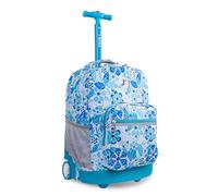 J World New York Sunrise Rolling Backpack Sac à dos loisir, 18 cm, 34.5 liters, Multicolore (Blue Vine)