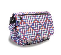 J World New York Terry Messenger Bag Sac bandoulière, 15 cm, Multicolore (Checkmate)