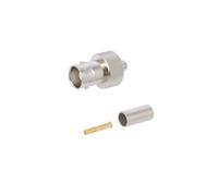 J01001A1265 Connecteur BNC femelle droite 50Ω Raccord de serrage PTFE TELEGÄR...