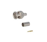 J01002A1288Y Connecteur BNC mâle droit 75Ω Raccord de serrage Polyéthylène TÉ...