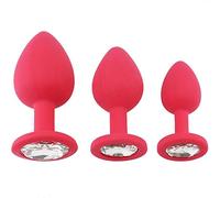 J130 Plug anal en silicone médical, design diamant