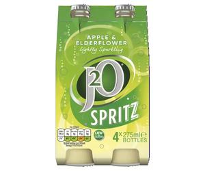 J2O Spritz Pomme pétillante et fleur de sureau 4 x 275 ml