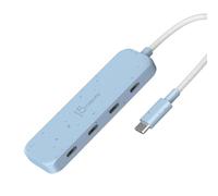 j5create 4-in-1 USB-C to 4-Port Type-C Hub(Eco-Friendly) | Hub USB-C 10Gbps | Compatible MacBook Pro/Air, iPad, Mac Mini et autres appareils USB-C (JCH345EC)