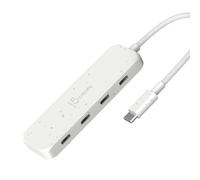 j5create 4-in-1 USB-C to 4-Port Type-C Hub(Eco-Friendly), USB-C Hub with 10 Gbps Type-C | Compatible with MacBook Pro, MacBook Air, iPad, Mac Mini and More Type C Devices and More(JCH345EW)