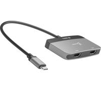 j5create 8K USB-C to Dual HDMI Display Adapter (USB-C m - 2x4K HDMI f 20 cm ; silver color) JCA465-N