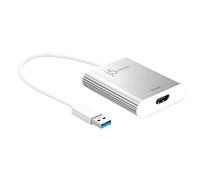 j5create Adaptateur d'affichage USB 3.0 vers HDMI 4K Connecteur USB 3.0 mâle de Type A | Connecteur HDMI Femelle | 4K UHD | Résolution jusqu'à 3840 x 2160 @ 30 Hz | Boîtier en Aluminium (JUA354)