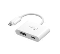 j5create Adaptateur USB-C vers HDMI 4K avec alimentation, prend en charge la vidéo 4K UHD, puissance passthrough jusqu'à 100 W pour les appareils connectés, compatible avec MacBook, iPad, smartphone,