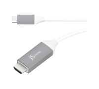 j5create - Câble vidéo/audio - 24 pin USB-C mâle reversible pour HDMI mâle - 1.8 m - support 4K