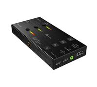j5create Carte de capture vidéo en direct JVA06 – Double HDMI vers USB‑C, 1080p60, audio