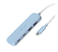 j5create Hub 4-en-1 (écologique), 10Gbps 2 Ports USB-A & 2 Ports USB-C | Compatible avec MacBook Pro, MacBook Air, iPad, Mac Mini et Autres(JCH342EC)