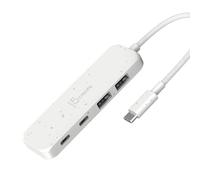 j5create Hub 4-en-1 (écologique), 10Gbps 2 Ports USB-A & 2 Ports USB-C | Compatible avec MacBook Pro, MacBook Air, iPad, Mac Mini et Autres(JCH342EW)