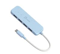 j5create Hub 4-en-1 USB-C vers 4 Ports Type-A (Eco-Friendly)/4 USB-A avec 10Gbps SuperSpeed/USB-C Dongle | Compatible avec MacBook Pro/MacBook Air/iPad/Mac Mini et d'autres appareils Type C(JCH341EC)