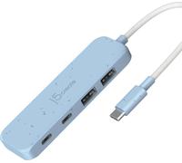 j5create Hub USB-C écologique de type C & type A Gen 2 avec 4 ports