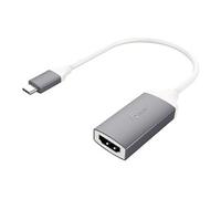 j5create JCA153G - Adaptateur vidéo - 24 pin USB-C mâle pour HDMI femelle - 10 cm - blindé - blanc, gris sidéral - support pour 4K60Hz (3840 x 2160)