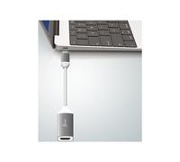 j5create JCA153G - Adaptateur vidéo - 24 pin USB-C mâle pour HDMI femelle - 10 cm - blindé - blanc, gris sidéral - support pour 4K60Hz (3840 x 2160)