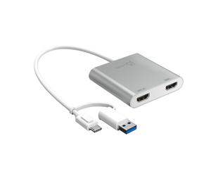 j5create JCA365-N Adaptateur Multi-Moniteurs USB-C® vers Double HDMI™