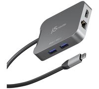 j5create JCD3191-N station d'accueil Avec fil USB 3.2 Gen 2 (3.1 Gen 2) Type-C Gris