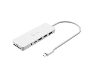 J5Create JCD373EW ECO Hub multi-ports USB-C avec PD (blanc)