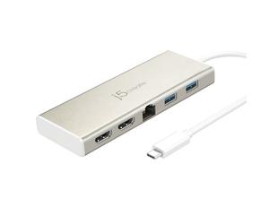 j5create JCD381-N USB Type-C™ Double HDMI Mini Dock-Ethernet / HUB USB 3.1 / PD2.0