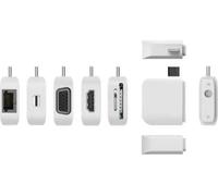 j5create JCD389-N Kit Ultradrive USB-C™ Multi-Display Modular Dock - USB 3.2 Gen 1 (3.1 Gen 1) Type-C - 100 W - 10,100,1000 Mbps - Argent - Blanc - MicroSD (TransFlash) - SD - 4K Ultra HD