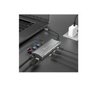 j5create JCD397-N - Mini-dock - USB-C / USB4 / Thunderbolt 3 / Thunderbolt 4 - 2 x HDMI, DP - 1GbE