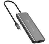 j5create JCD398-N station d'accueil Avec fil USB 3.2 Gen 2 (3.1 Gen 2) Type-C Gris