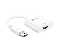 j5create JDA158 - Adaptateur vidéo - DisplayPort mâle pour HDMI femelle - 16 cm - support 4K