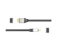 j5create JDc52 - Câble HDMI avec Ethernet - HDMI mâle pour HDMI mâle - 2 m - triple blindage - noir - support pour 4K60Hz