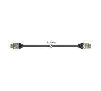 j5create JDC53 - Ultra High Speed - câble HDMI - HDMI mâle pour HDMI mâle - 2 m - câble à quartes blindé - noir et gris - support 8K60Hz (7680 x 4320), support 4K120Hz (3840 x 2160), support...