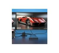 j5create JDSH814 - Répartiteur vidéo/audio - 8K - 4 x HDMI - de bureau Gris sidéral