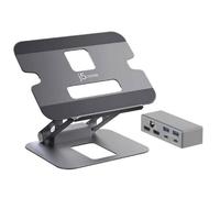 j5create JTS427-N Support pour Ordinateur Multi-Angle avec Dock et Double 4K