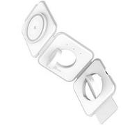 j5create JUPW3215W-N - Support de chargement sans fil - 3-en-1, magnétique, avec Qi2 - 22.5 Watt - blanc