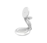 j5create JUPW3415-N - Support de chargement sans fil - 3-en-1, magnétique, pliable, avec Qi2 - 22.5 Watt - blanc