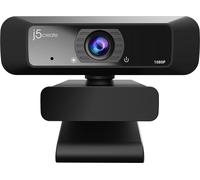 Webcam Full HD j5create JVCU100-N 1920 x 1080 Pixel Microphone, support à pince, pied de support
