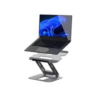 j5create Support pour ordinateur portable avec hub d'affichage USB C double HDMI - 2 USB A 5 Gbit/s, PD 100 W avec USB-C 5 Gbit/s, Ethernet | Riser d'ordinateur en aluminium pour MacBook et ordinateur