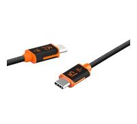 j5create USB C à USB C 100W Fast Charging Cable 5.9ft / 1.8m, Double Braided, Built-In E-Marker Chip, for Samsung Galaxy, iPad Pro, iPad mini, Tablet, Laptop, Chromebook, MacBook Pro 2020 (JUCX25L18)